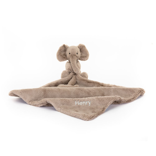 Personalised Smudge Elephant Soother, Main View Personalised Smudge Elephant Soother, Main View