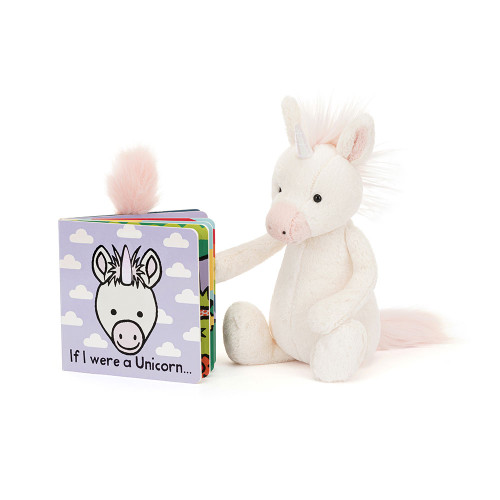 If I Were a Unicorn Board Book and Bashful Unicorn, Main View If I Were a Unicorn Board Book and Bashful Unicorn, Main View