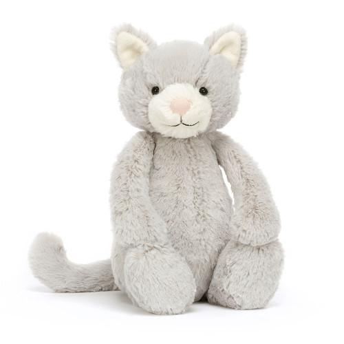 Bashful Grey Kitty Original, Main View Bashful Grey Kitty Original, Main View
