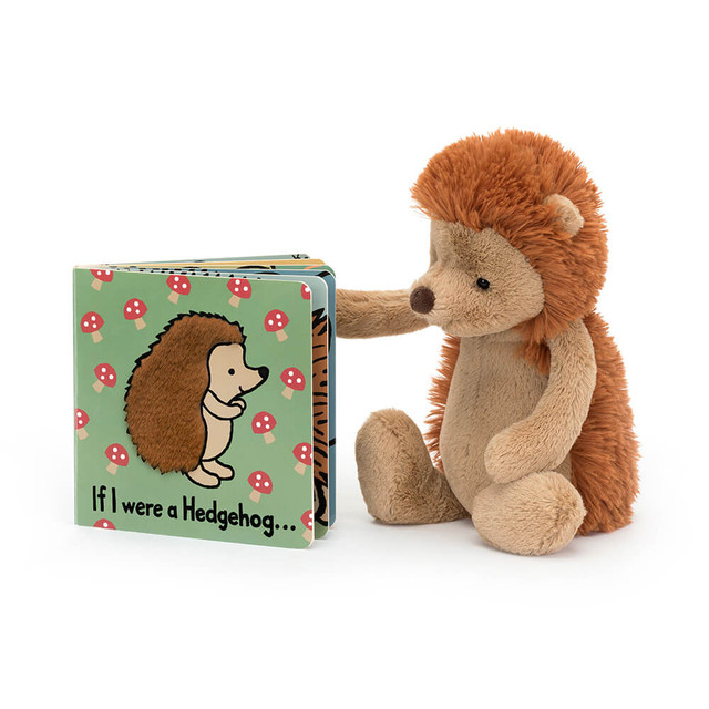 If I Were A Hedgehog Board Book and Bashful Hedgehog Medium