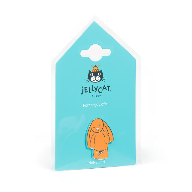 Orange Bashful Pin Badge
