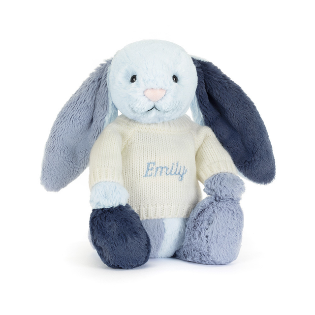 Puddlesea Bunny with Personalised Cream Jumper