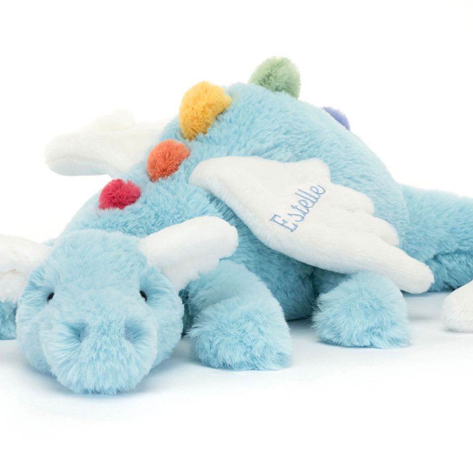 Personalised Sky Dragon Huge Official Jellycat