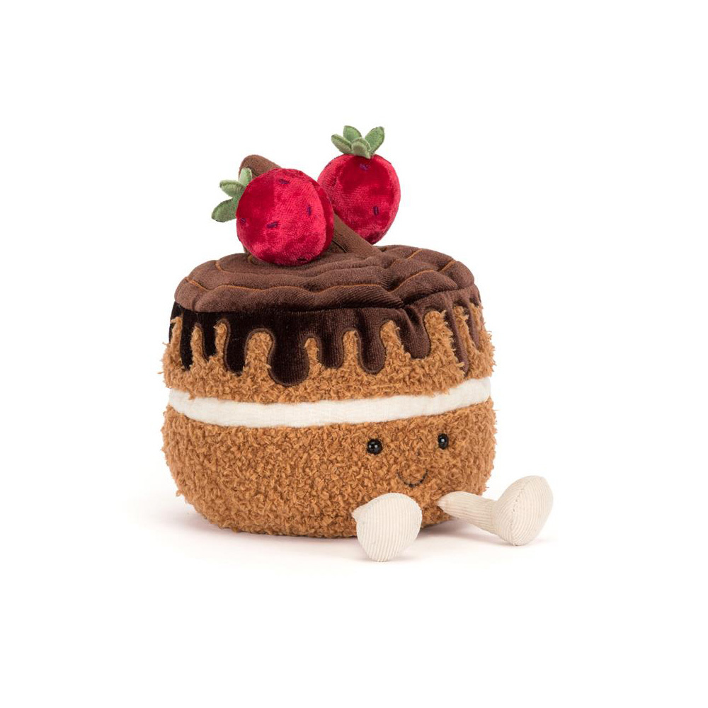 Jellycat Harrods Amuseables Glacy Chocolate Cake