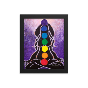 Chakra Lady Framed Print