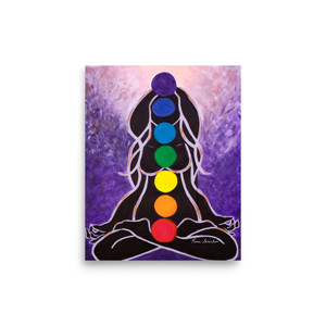 Chakra Lady Paper Print