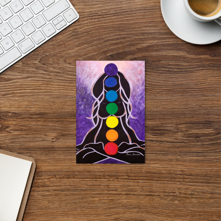 Chakra Lady Postcard