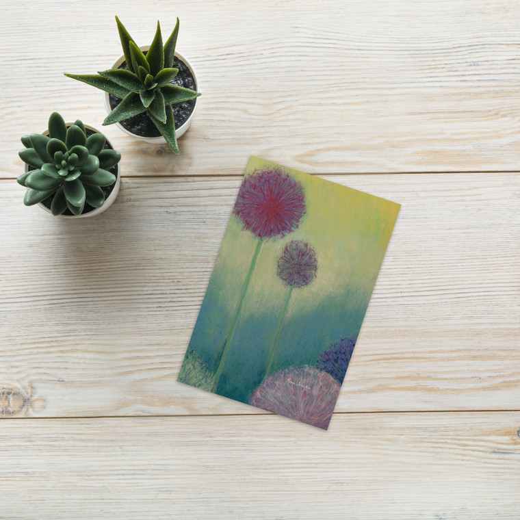 Alliums Greeting card