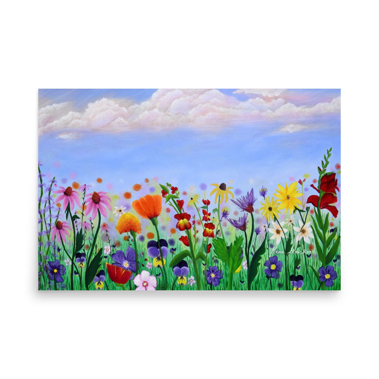 Wildflowers II Paper Print