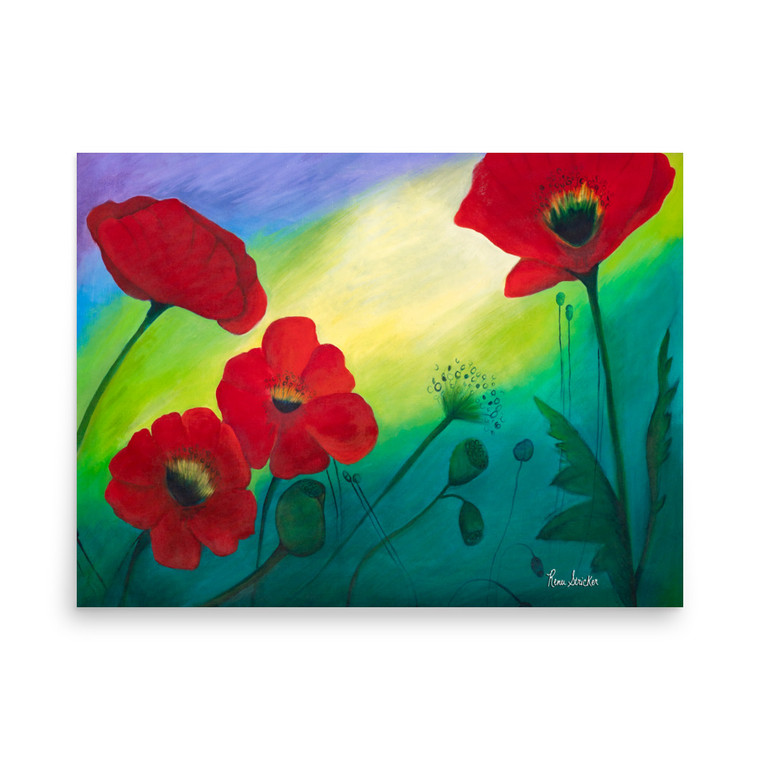 Poppy's Paper Print