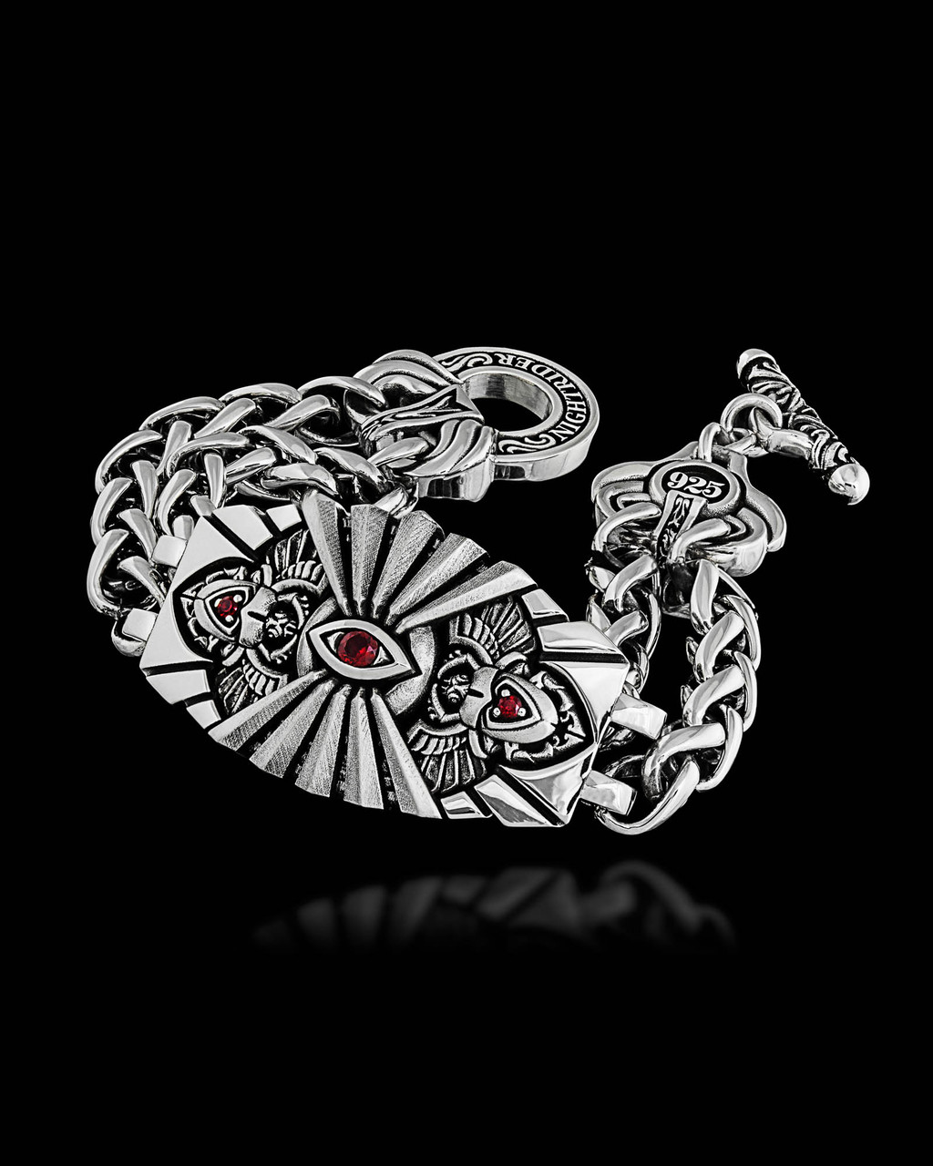 Eye of Providence Men's Bracelet by NightRider Jewelry - Alternate View Eye of Providence Men's Bracelet by NightRider Jewelry - Alternate View