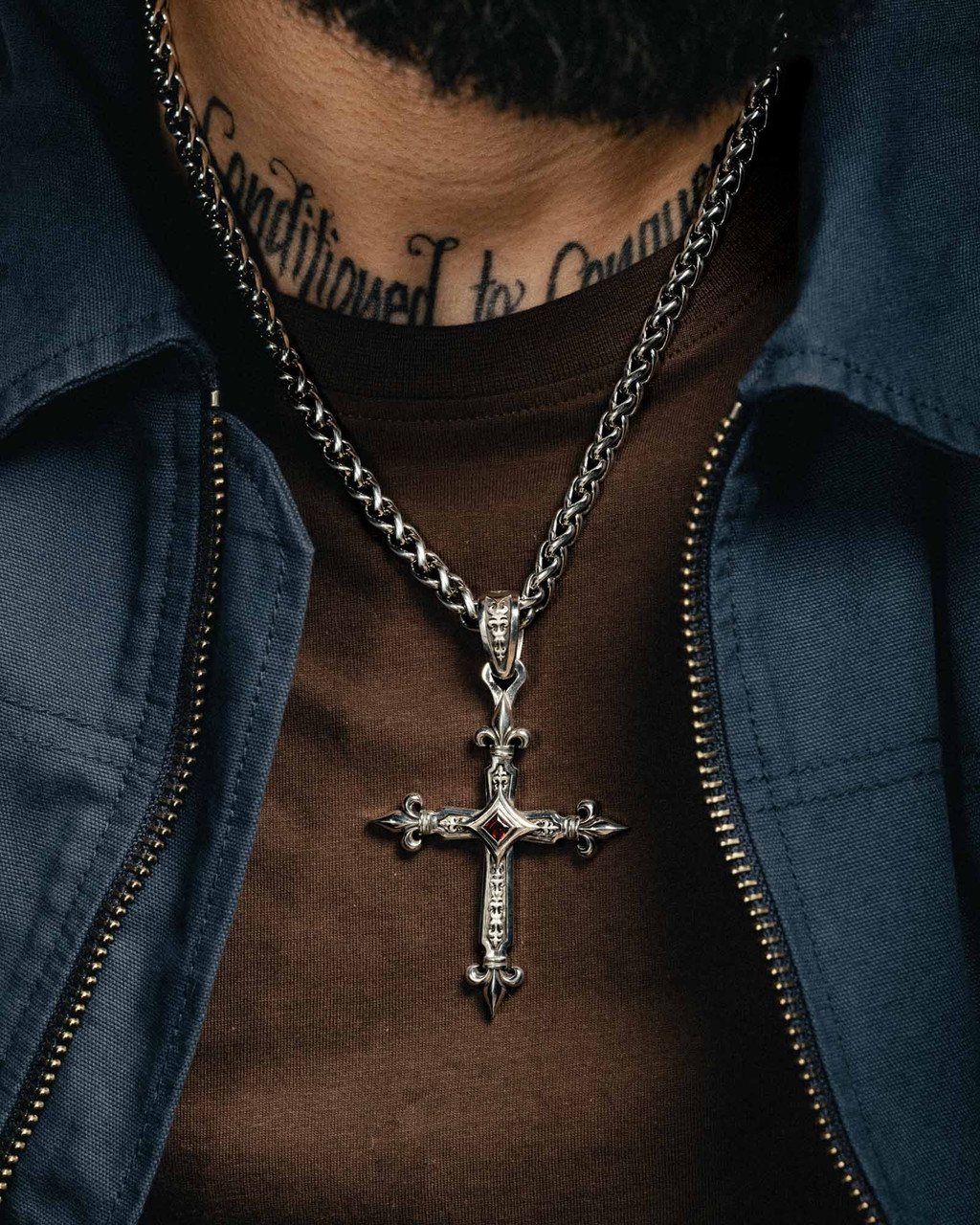 Rosen Kreuz】GUILTY CROSS LARGE NECKLACE Rosen Kreuz】GUILTY CROSS LARGE NECKLACE | OUR BRAND,Rosen