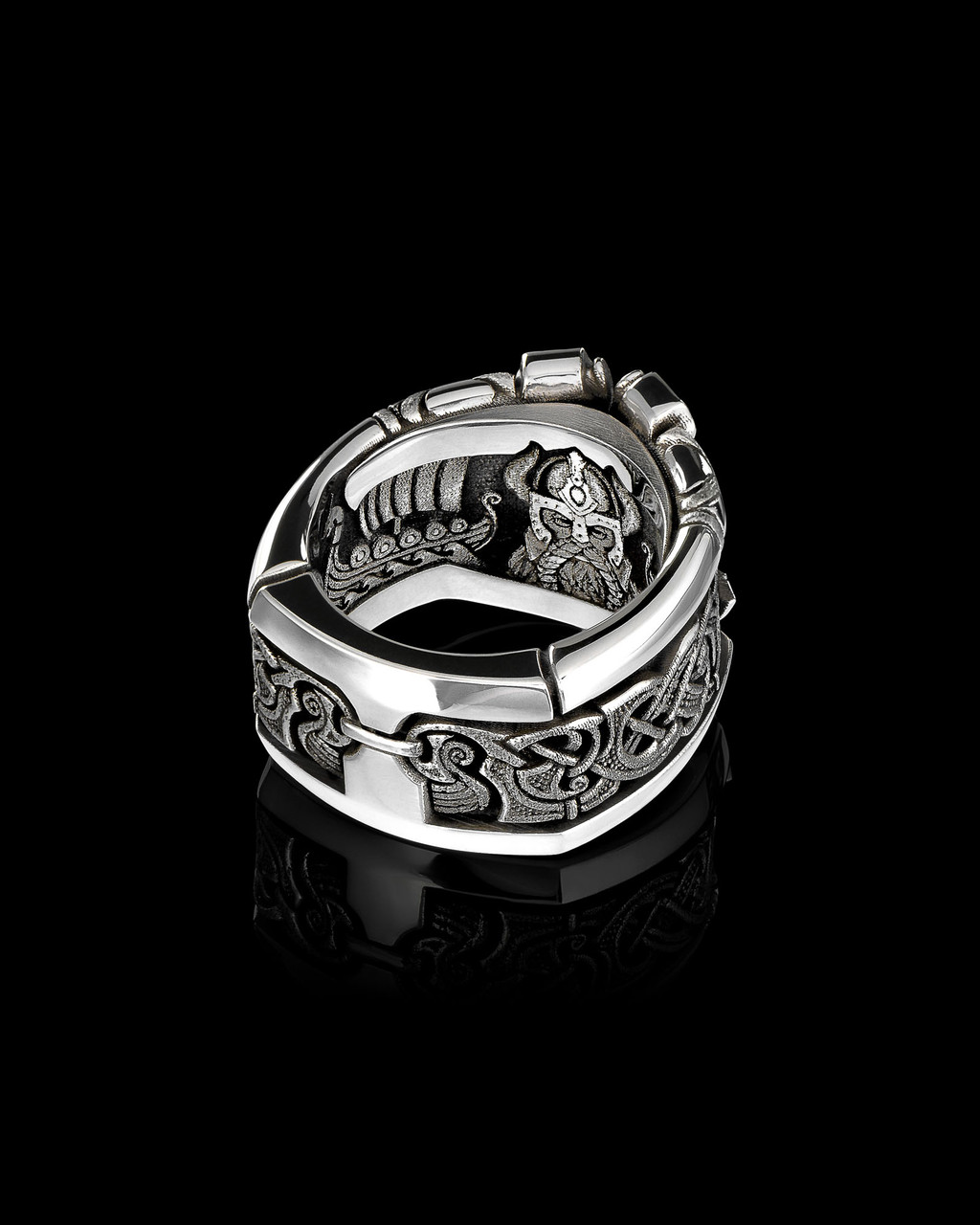 Einherjar Band Ring | Battle Axe Viking Warrior Ring