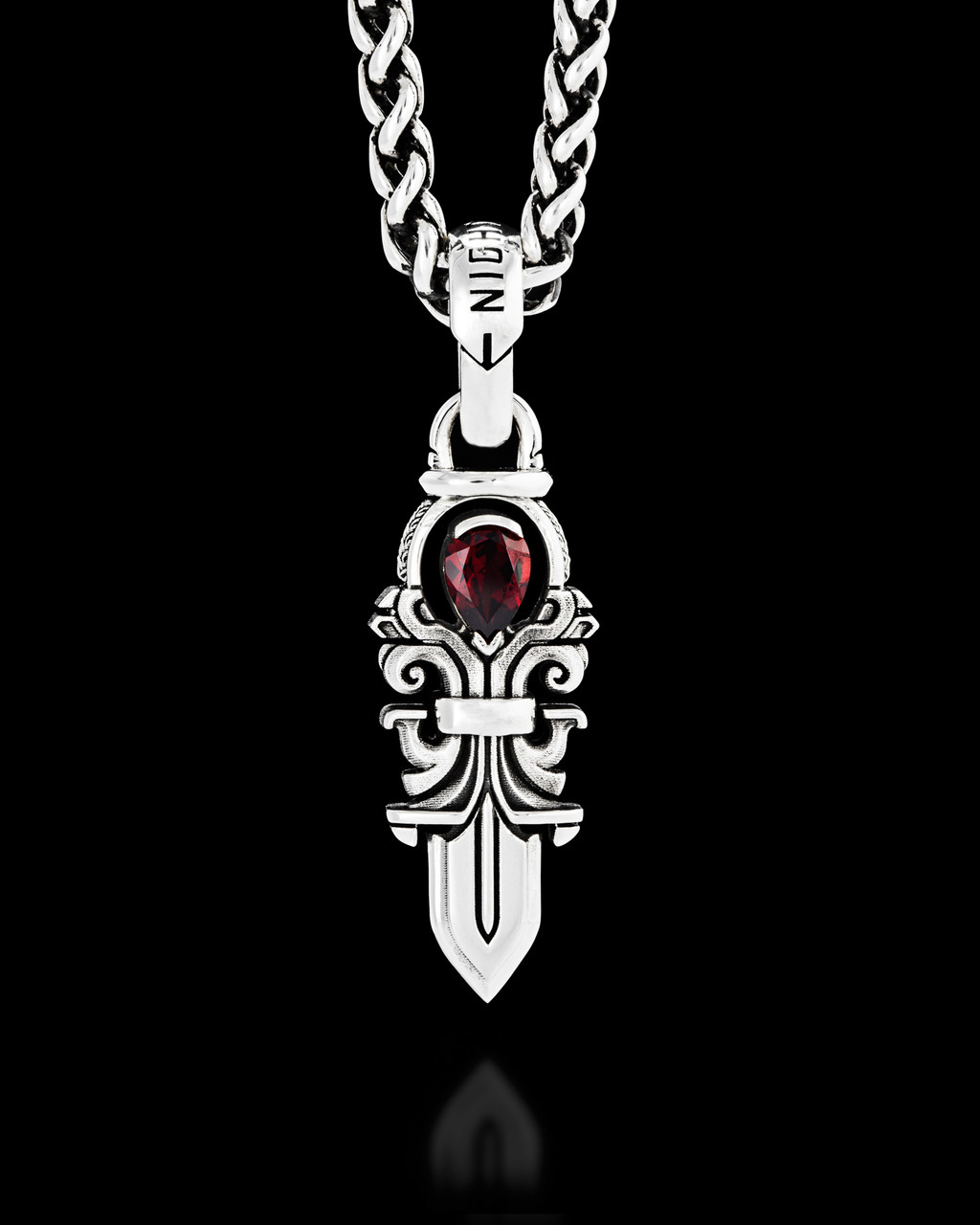 Guardian Angel | Silver Necklace Pendant | NightRider Jewelry