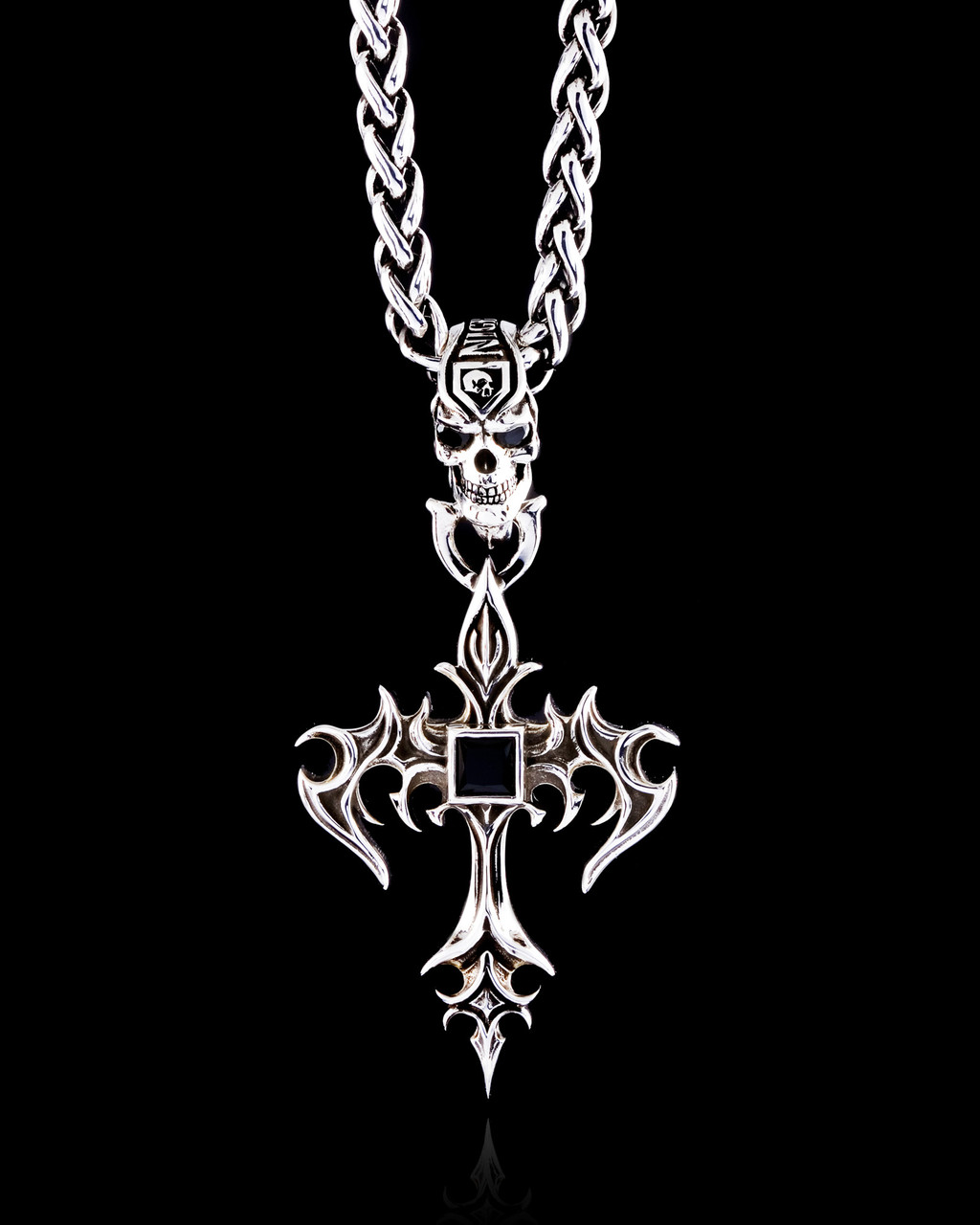Aldric Cross Pendant | Silver Gothic Cross Pendant | NightRider