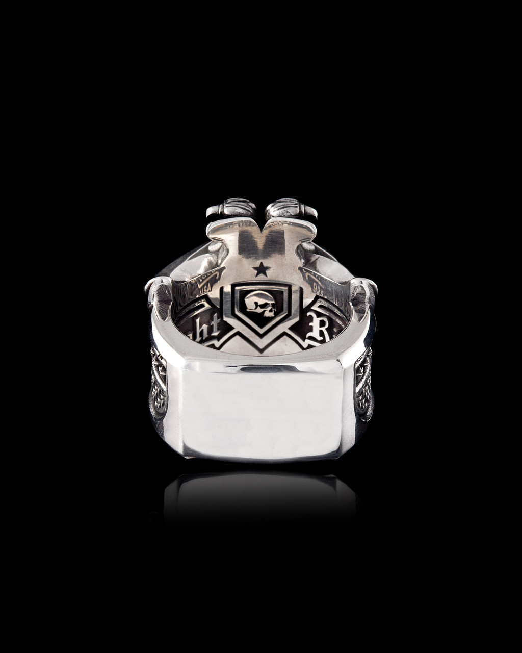 Covenant Silver Ring by NightRider Jewelry - Back View Covenant Silver Ring by NightRider Jewelry - Back View