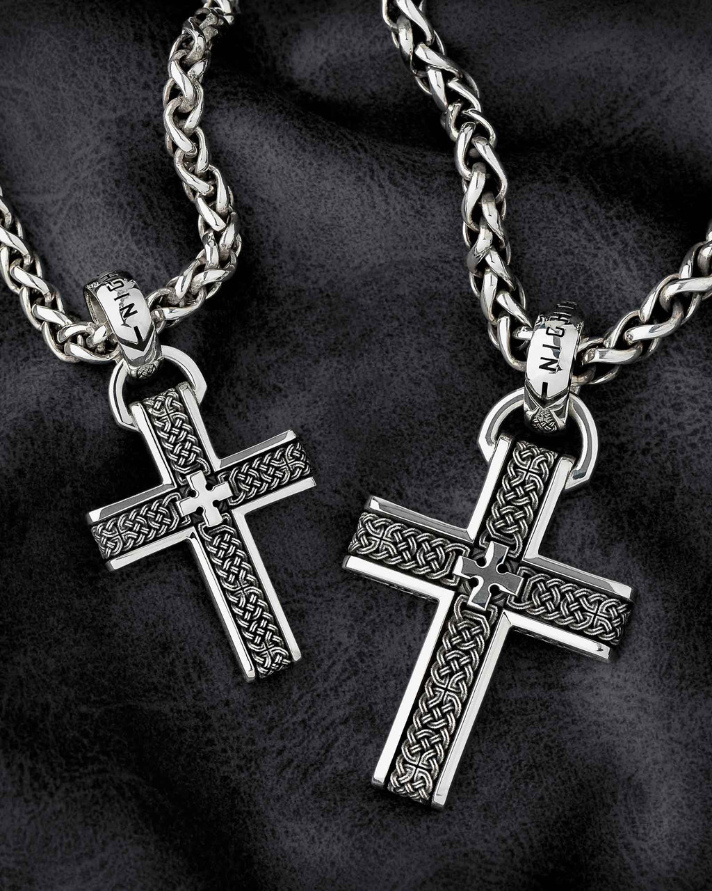 Joshua Cross Pendant | Silver Celtic Knot Pendant | NightRider Jewelry