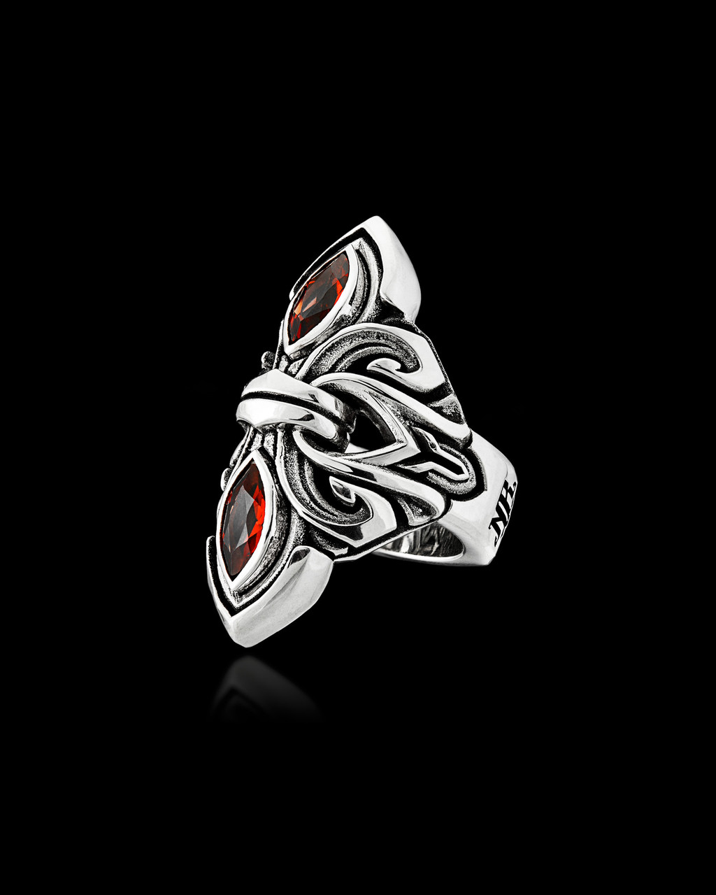 Alexandria Ring by NightRider Jewelry - 3/4 View Alexandria Ring by NightRider Jewelry - 3/4 View