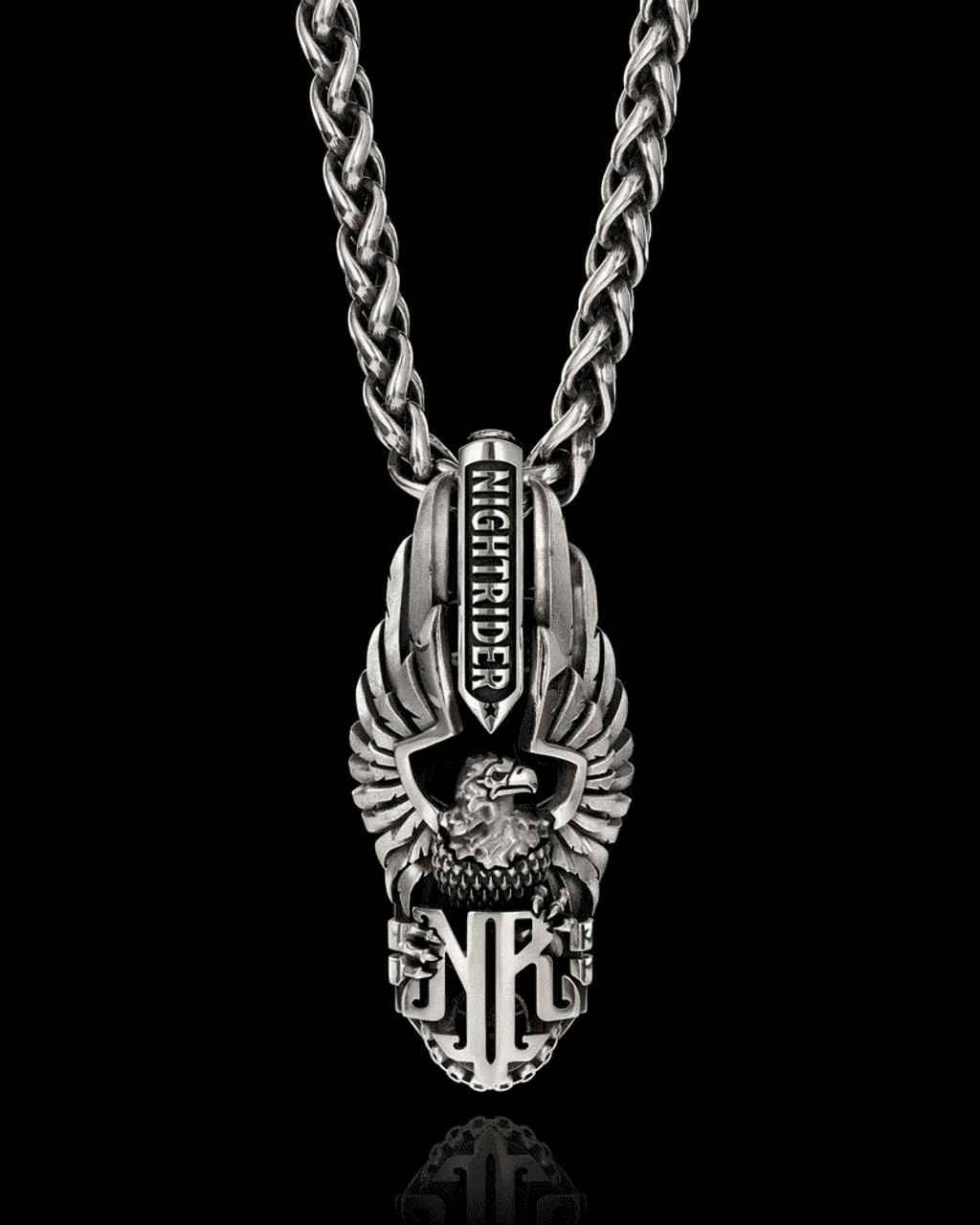 Legacy Silver Eagle Pendant by NightRider Jewelry - 360 degree video Legacy Silver Eagle Pendant by NightRider Jewelry - 360 degree video