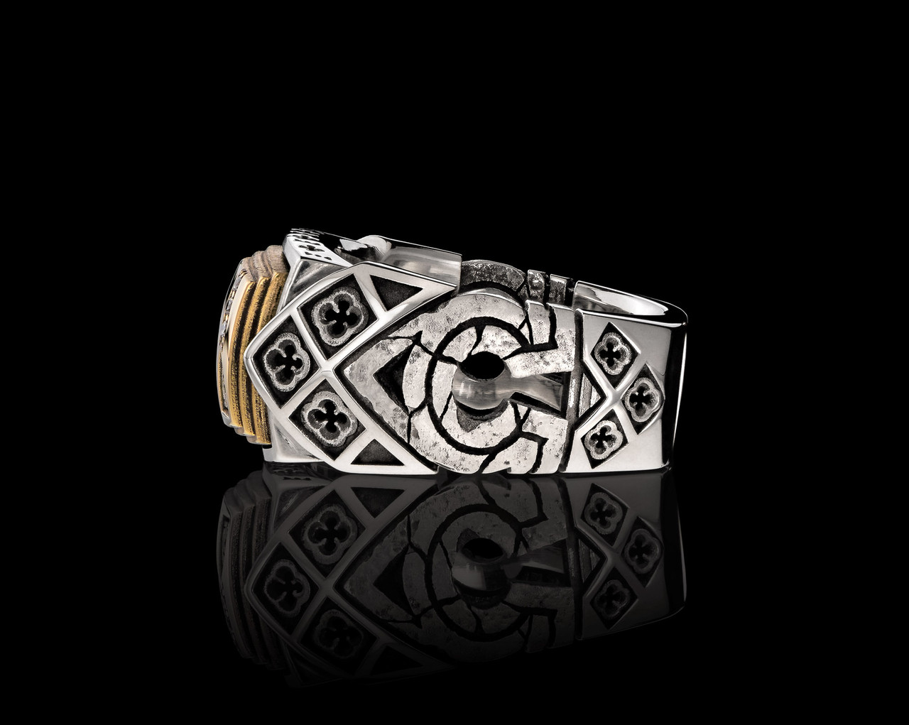 Conviction Band Luxe Edition | Two-Tone Signet Ring 