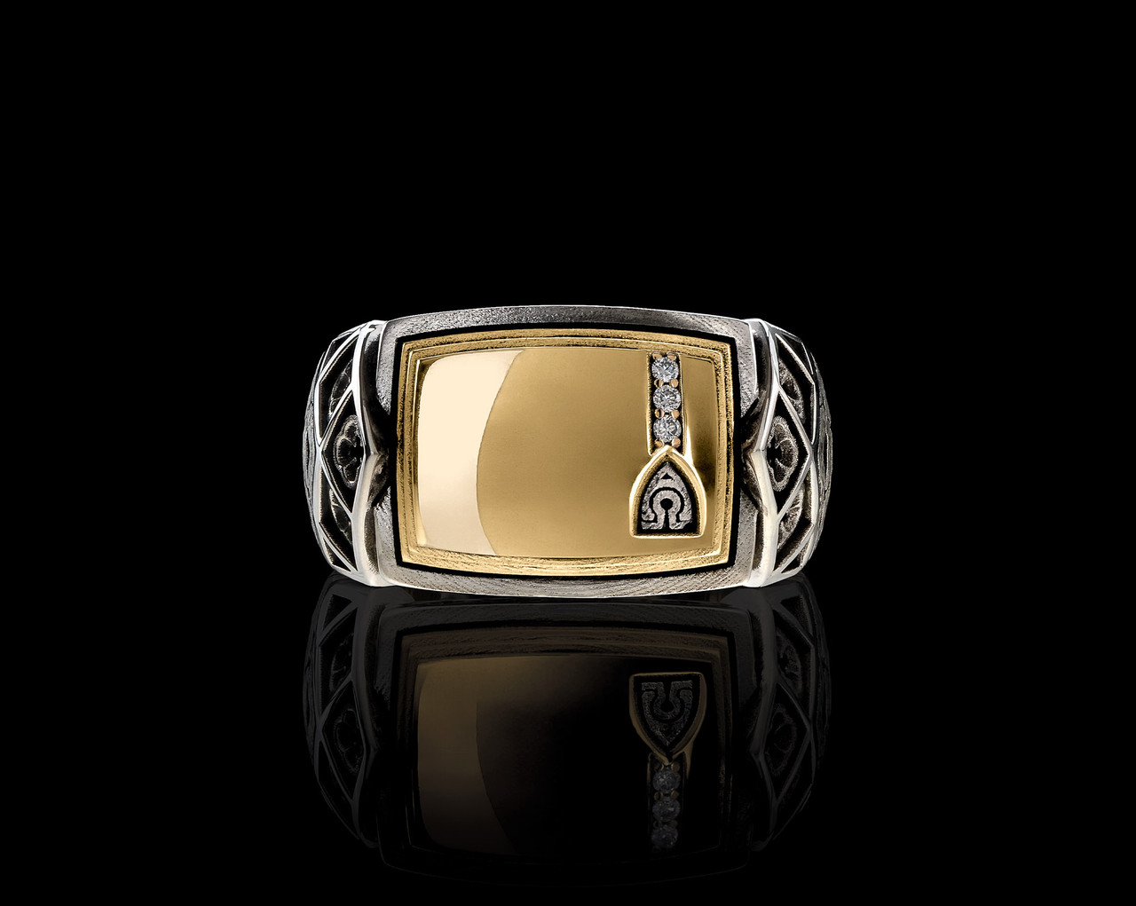 Conviction Band Luxe Edition | Two-Tone Signet Ring 