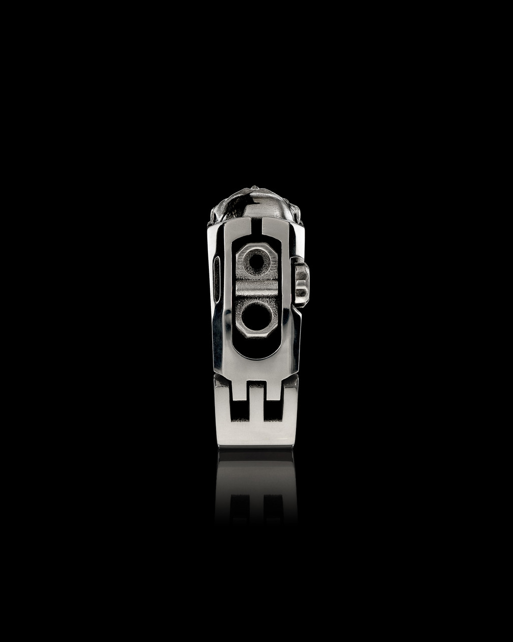 Sheepdog Stealth Service Ring by Nightrider Jewelry - Side View Sheepdog Stealth Service Ring by Nightrider Jewelry - Side View