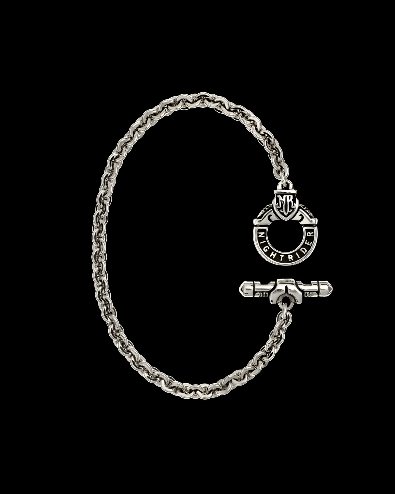 Eden Toggle Bracelet | Sterling Silver Wrap Bracelet | Nightrider