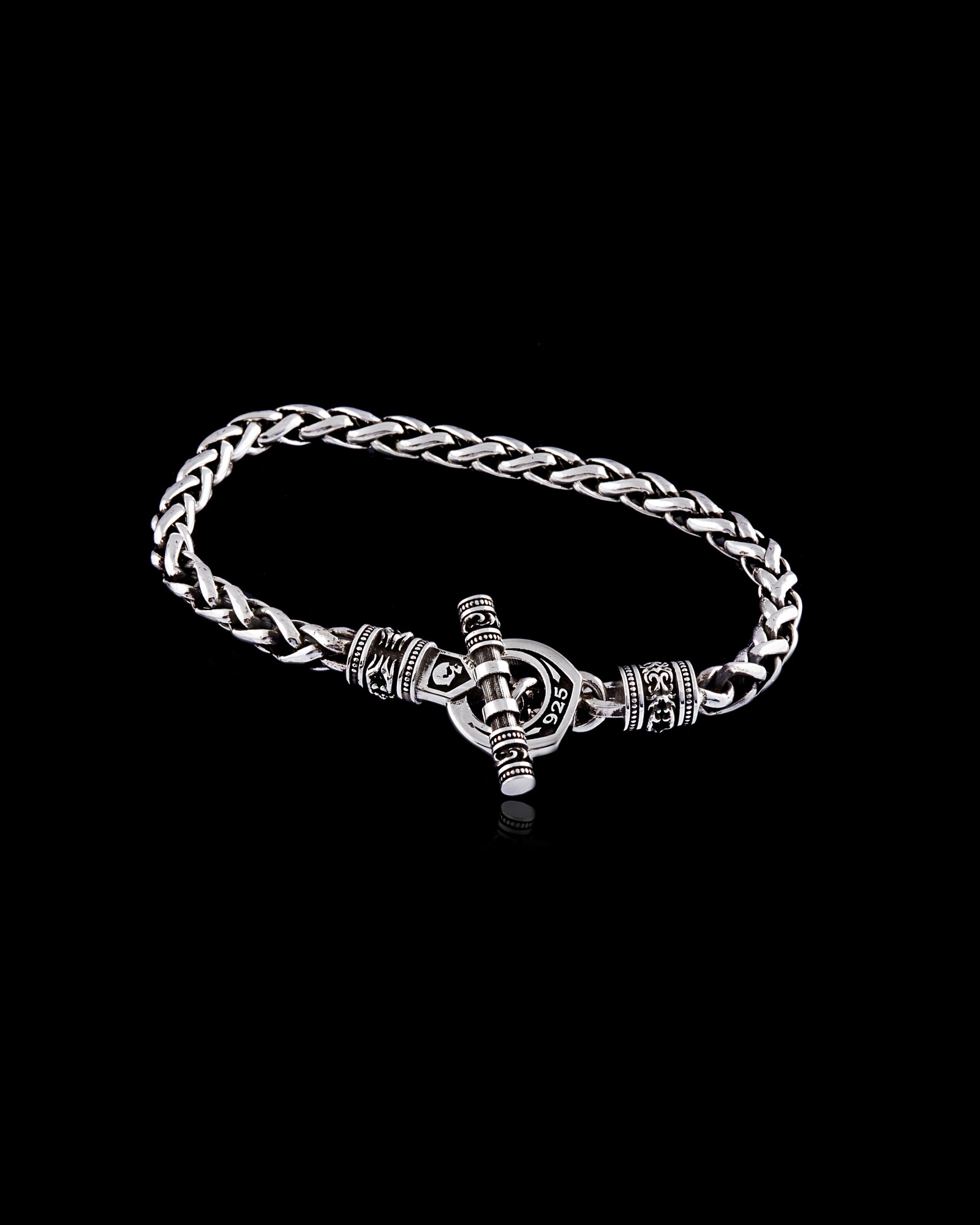 VINTAGE TIFFANY & CO. Anchor Chain Toggle Bracelet Sterling