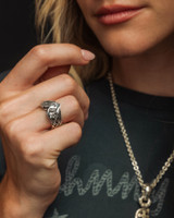 Valkyria Band | Valkyrie Woman Warrior Ring | NightRider Jewelry