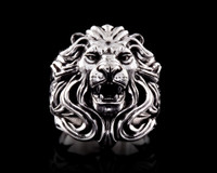 Royal Blood Lion Ring | Lion Head Ring in Solid Sterling Silver ...