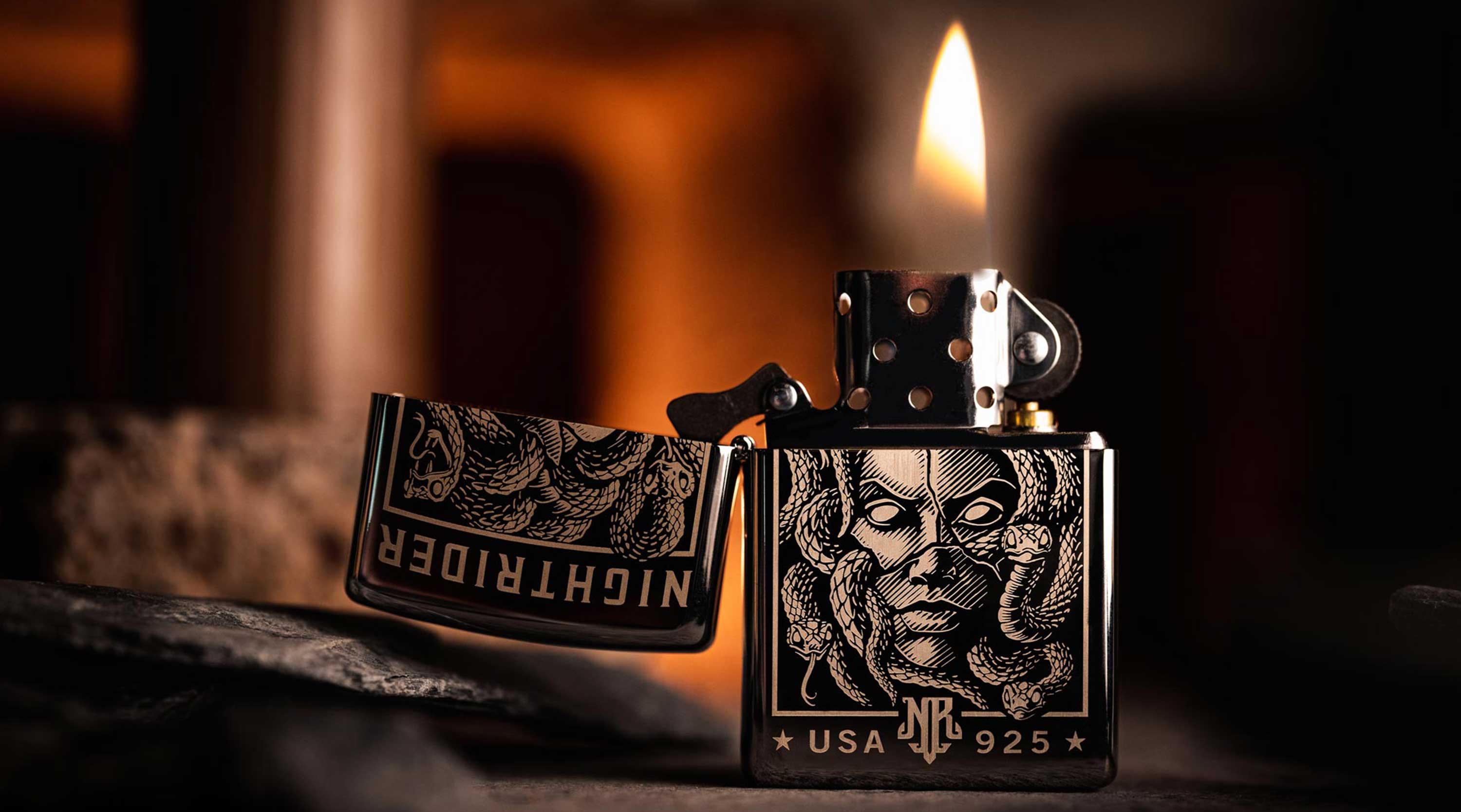 Free NightRider Medusa Zippo Lighter with Purchase