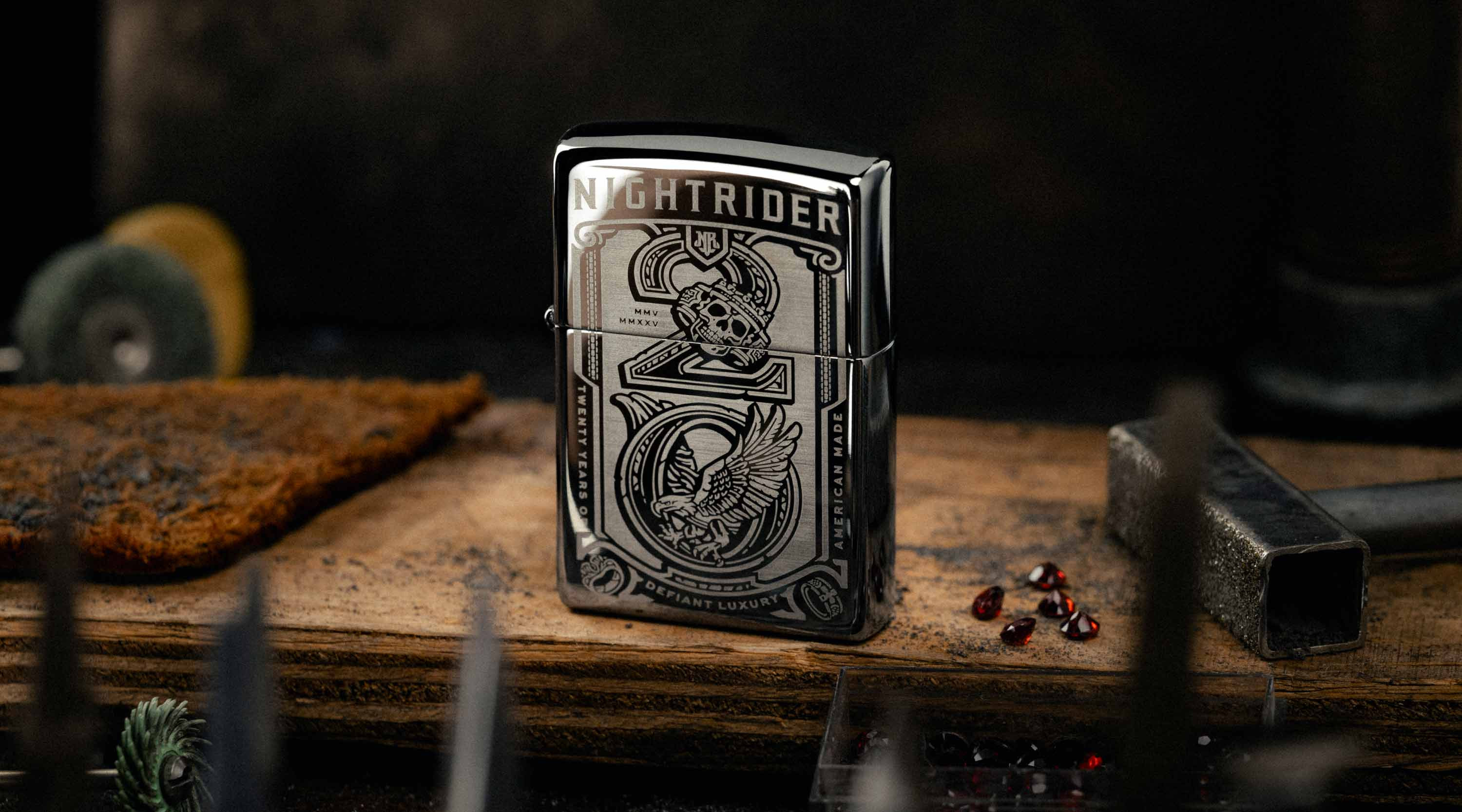 Free NightRider 20 Year Zippo Lighter with Purchase - NightRider
