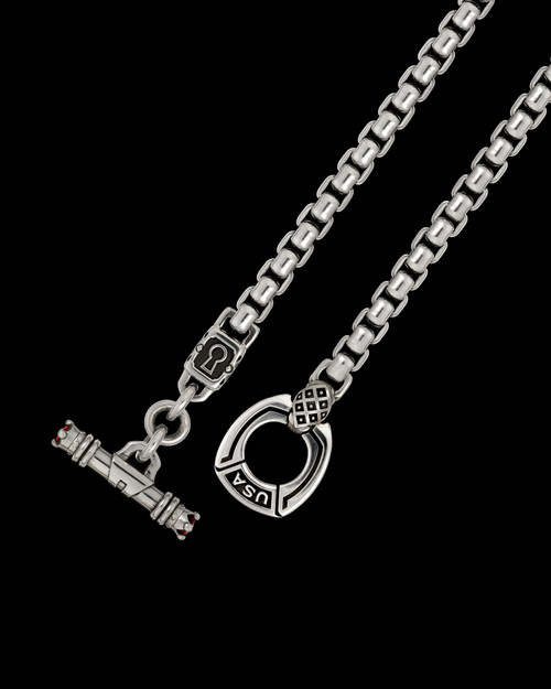 希少 クレスト ナイト トルグ ネックレス グッチ　騎士 ナイト 925 NightRider Toggle Chain