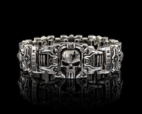 Skull Skeleton Large Mens Bracelets Titanium Steel Crown Jewelry For  Halloween, Valentines Day, And Holidays Chri207M From Ibezo, $16.45 |  DHgate.Com