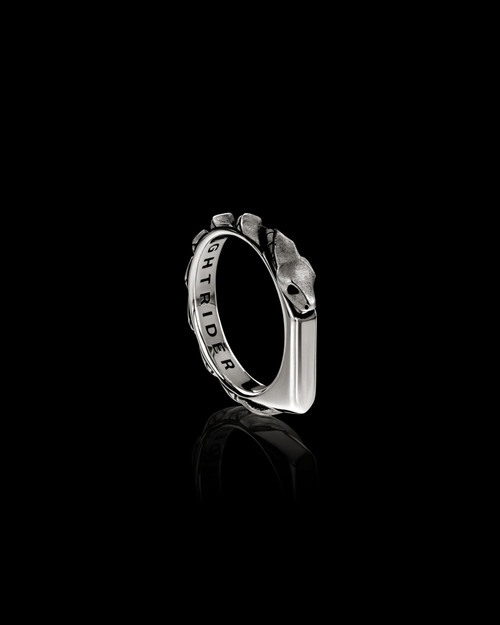 The Serpentina Ring, Sterling Silver, by NightRider Jewelry