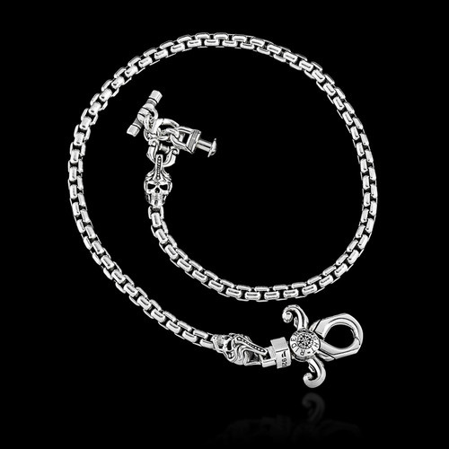 Joyride Wallet Chain Sterling Silver Accessories – Clocks and Colours
