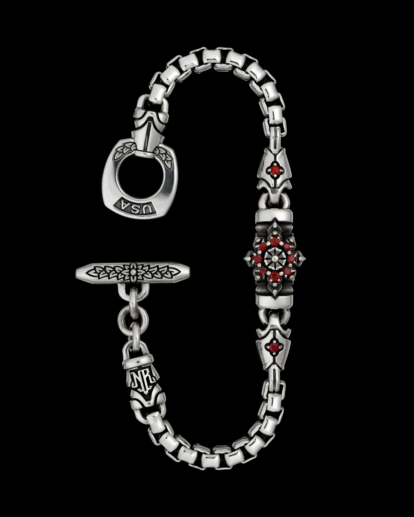  Order ブレスレット Grace-sterling-silver-flower-