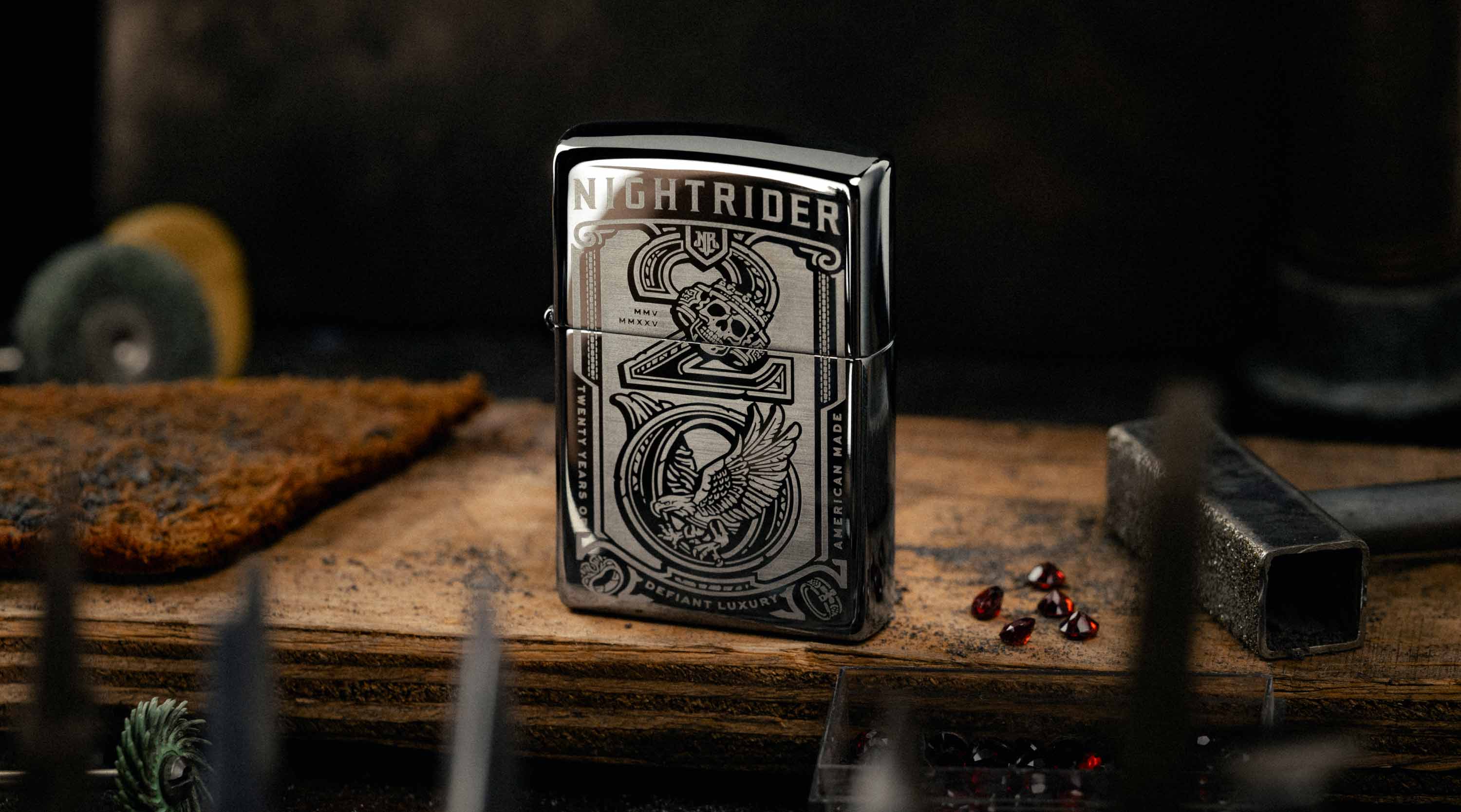 Free NightRider 20 Year Zippo Lighter with Purchase