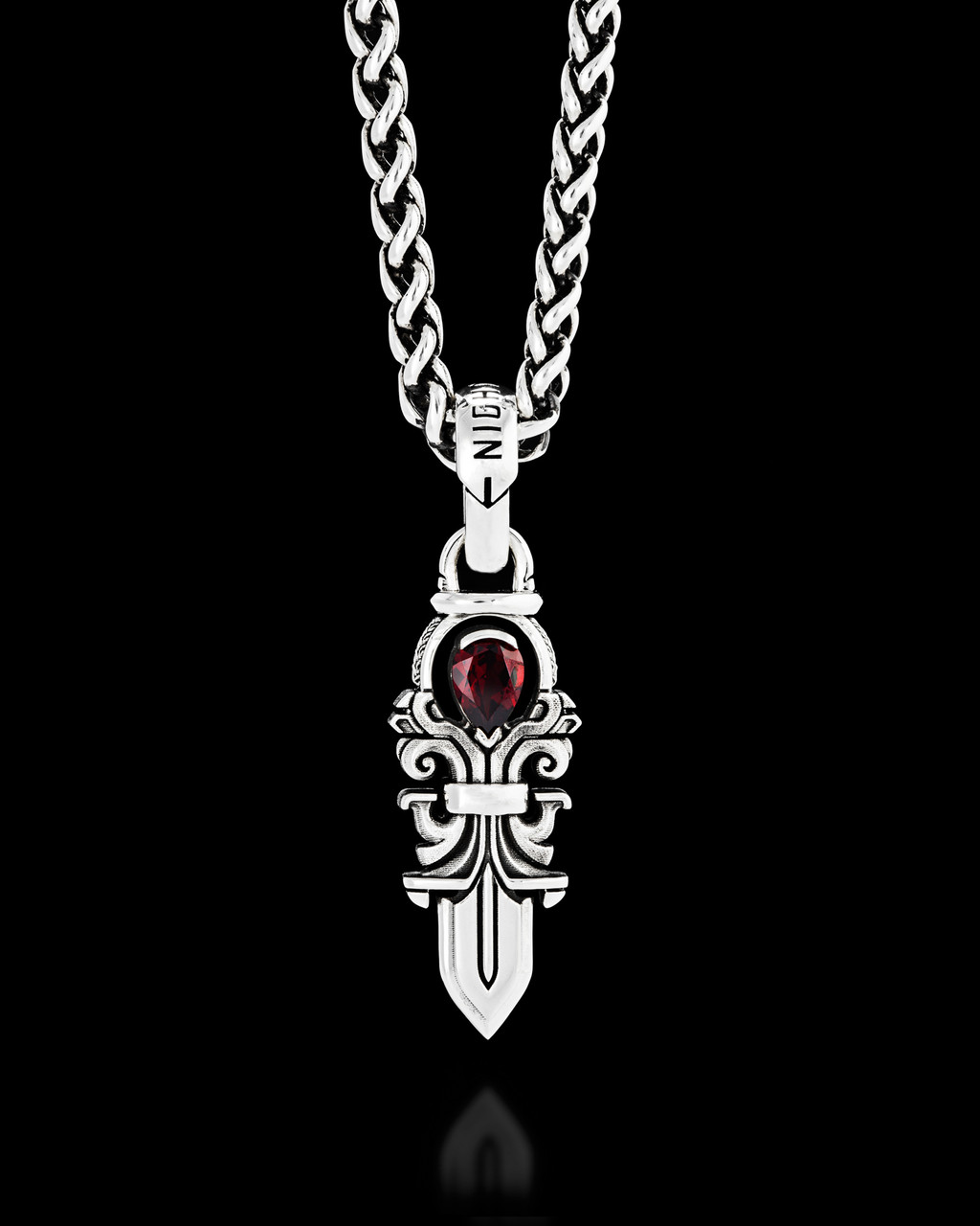 Guardian Angel | Silver Necklace Pendant | NightRider Jewelry