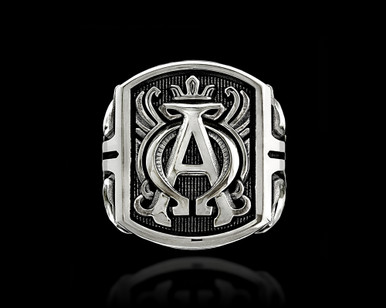 Archetype Ring | Alpha Omega Silver Ring | NightRider Jewelry
