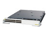 Product DescriptionCISCO A9K-24X10GE-1G-SE ASR 9000 24-PORT 10GE & 1GE DUAL RATE SE LC
Brand: CiscoMPN: A9K‑24X10GE‑1G‑SECondition: REFAvailability: ● In Stock
Cisco Service Edge Optimized Line Card – Expansion module – 10 Gigabit SFP / SFP (mini-GBIC) x 24 – for ASR 9006 – 9010 – 9904 – 9910 – 9912 – 9922
Product overview
The Cisco® ASR 9000 Series 24-port and 48-port dual-rate 10 Gigabit and 1 Gigabit Ethernet line cards deliver industry-leading high density and high 10 Gigabit/1 Gigabit Ethernet performance to any slot of a Cisco ASR 9000 Series Aggregation Services Router. These high-capacity line cards are designed to remove bandwidth bottlenecks in the network that are caused by a large increase in Video-on-Demand (VoD), IPTV, point-to-point video, Internet video, and cloud services traffic, all with an incredibly low power profile.
Fully populating an ASR 9922 chassis with the 48-port line card delivers 960 ports of 10 Gigabit Ethernet or 960 ports of 1 Gigabit Ethernet in a single chassis. Such configurations are ideal for networks in which density, performance, and low-latency operations are critical. The 24-port and the 48-port line cards are designed for throughput of 200G and 400G, respectively, but can operate in oversubscription mode up to 240G for the 24-port card and 480G for the 48-port card. There will be a graceful redistribution of packets across all ports in case of oversubscription. All the ports on the line card can be configured to be all in 10G or all in 1G mode. The line card also offers the flexibility to support certain mixed 1G and 10G configurations.
The physical interfaces on these line cards support both Small Form-Factor Pluggable (SFP) and Enhanced SFP (SFP+) optics for long- and short-haul applications, enabling migration and support for numerous deployment scenarios requiring different media types and flexible interface modes. With these capabilities, the ASR 9000 Series line cards (Figure 1 and Figure 2) and routers provide the fundamental infrastructure for scalable Carrier Ethernet and IP/Multiprotocol Label Switching (IP/MPLS) networks, promoting profitable business, residential, and mobile services.