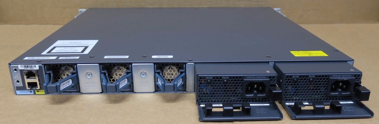Cisco WS-C3650-48FS-E Catalyst 3650 48x 1GB PoE+ RJ-45 4x 1GB SFP