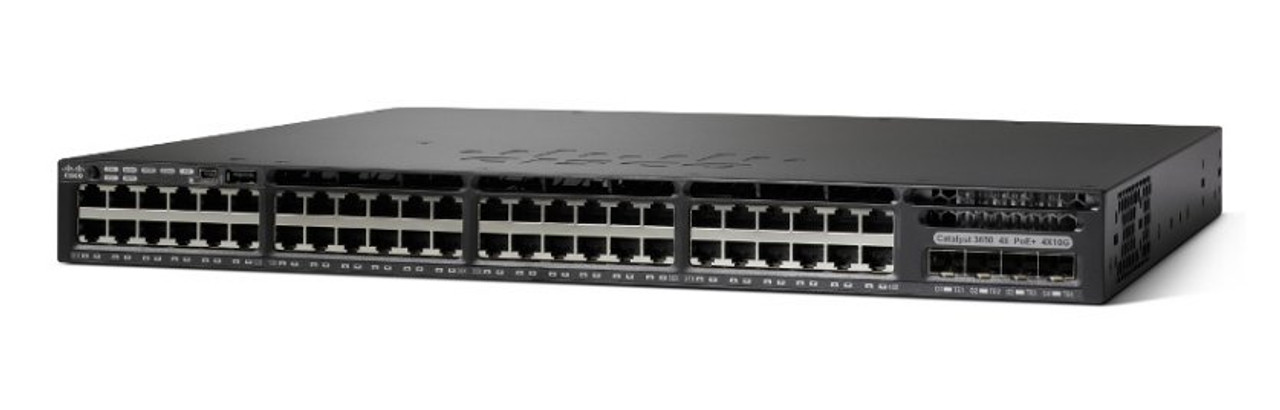 Cisco Catalyst WS-C3650-48TS-S 48 port Switch 4 Uplink IP BASE  WS-C3650-48TS-S