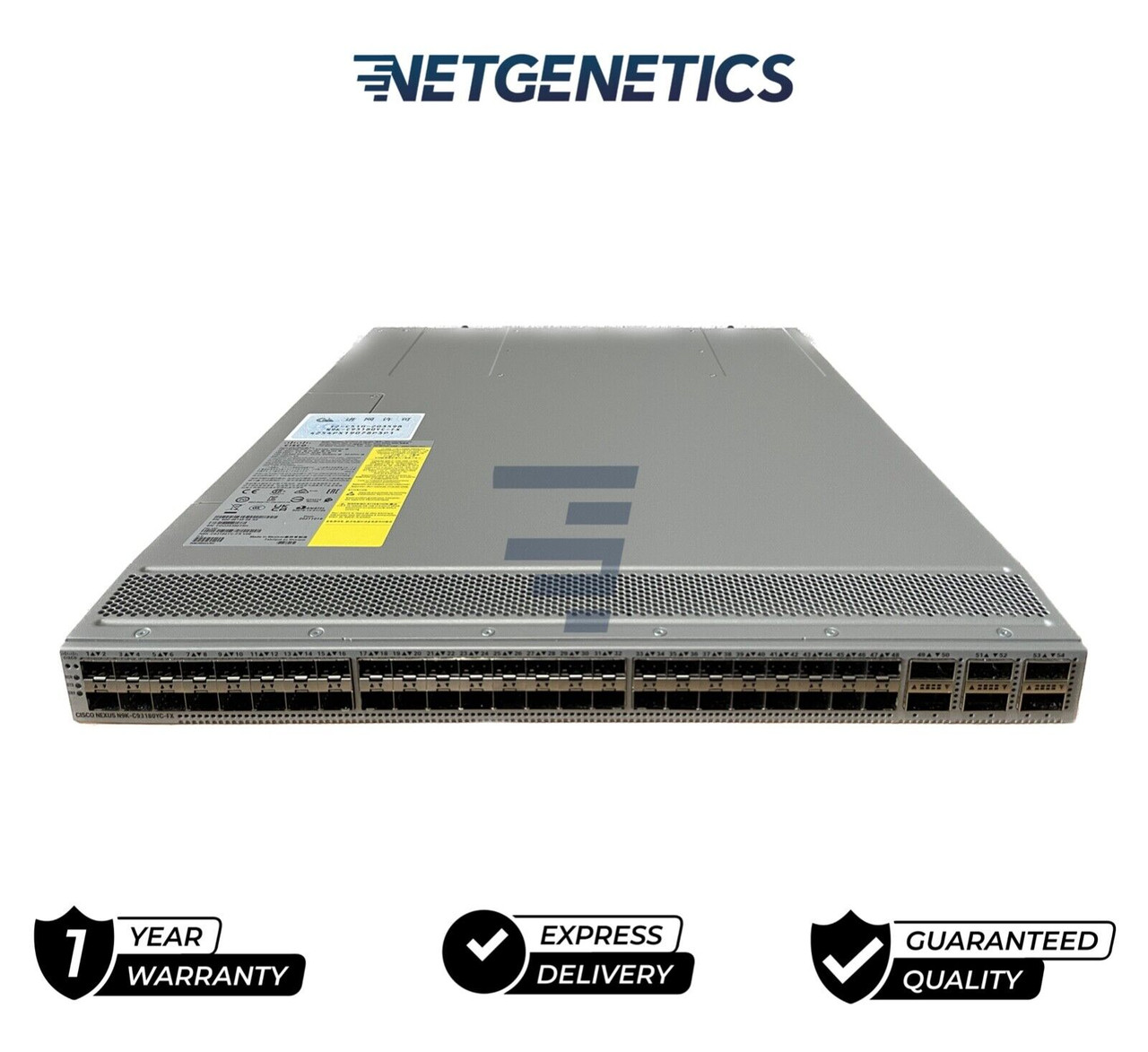 Cisco N9K-C93180YC-FX 48x 25GB SFP+ 6x 100GB QSFP28 MACsec Back