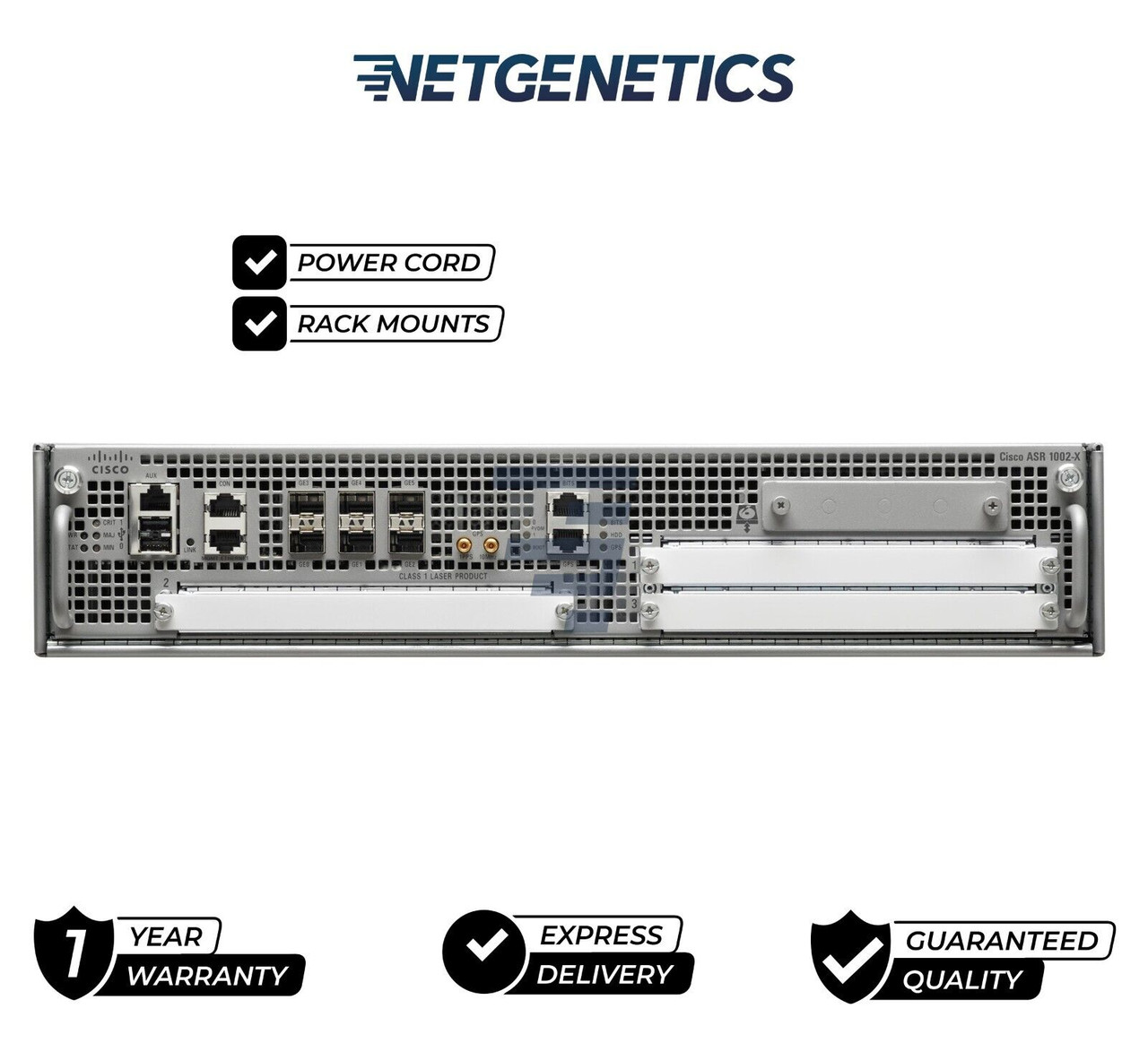 Cisco ASR1002- Aggregation Services Router- Dual AC / Rack Mounts