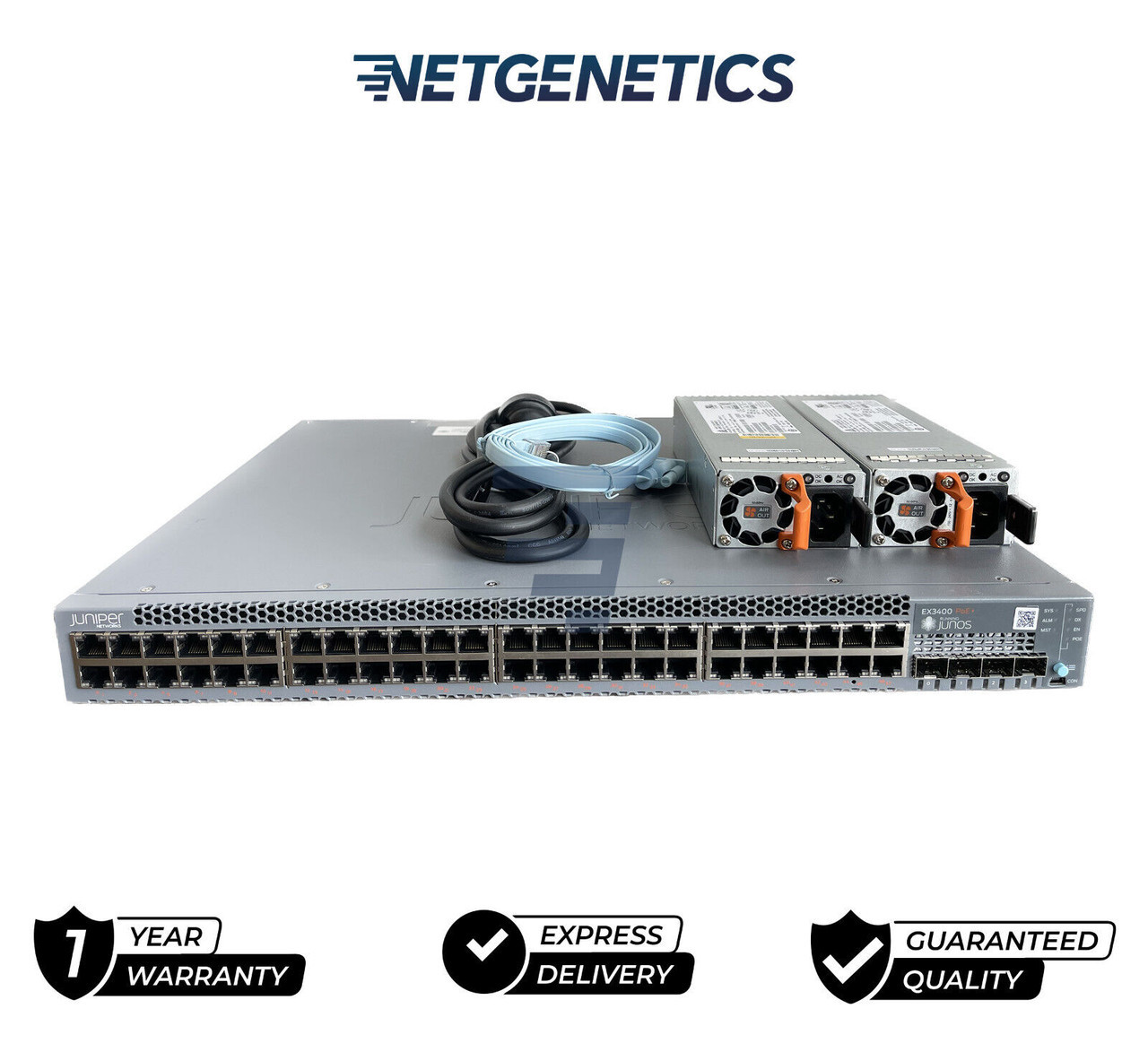 Juniper EX3400-48P 48-Port PoE+ 4x SFP+ 2x QSFP+ Switch 2 JPSU-920