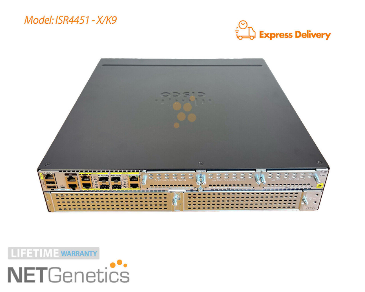 Cisco ISR4451-X/K9 4x 1GB RJ-45 4x 1GB SFP 6x Slot (3x NIM 2x SM