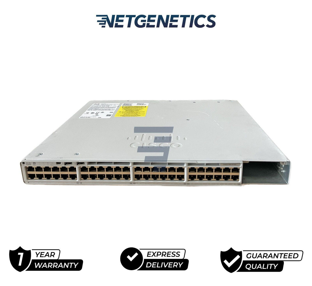 Cisco C9200-48P-E 48x 1GB PoE+ RJ-45 1x Module Slot Switch