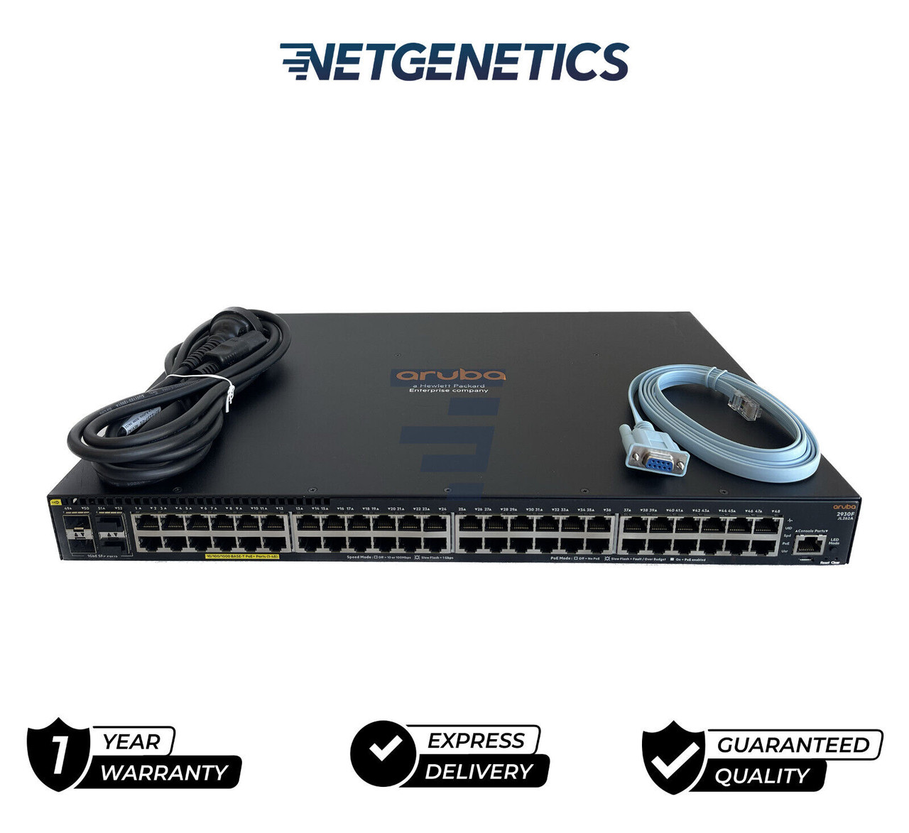 HPE Aruba JL262A 2930F Series 48x 1GB PoE+ RJ-45 4x 1GB SFP Switch
