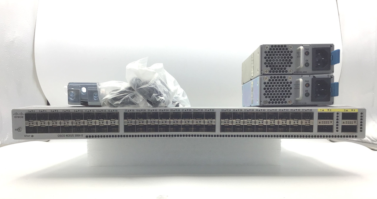 Cisco N3K-C3064PQ-10GX Nexus 3064 48 Port SFP+ 4 QSFP+ DUAL AC